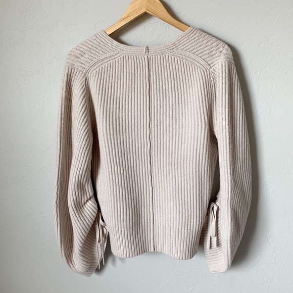 Brochu Walker Oat Cinched Sleeve Knit Sweater - Picture 7 of 11